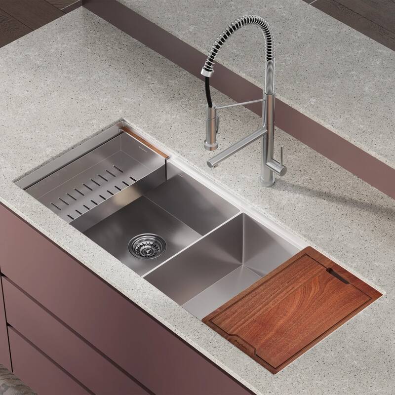 Swiss Madison Rivage 45" x 19" x 10" Undermount Kitchen Workstation