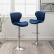 preview thumbnail 3 of 75, Roundhill Furniture Ellston Upholstered Adjustable Swivel Barstools, Set of 2