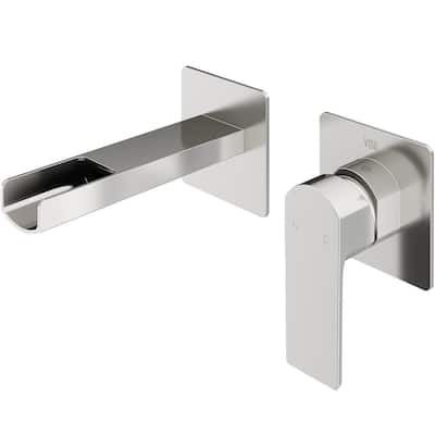 VIGO Atticus 5" H Single Handle Wall Mount Bathroom Faucet