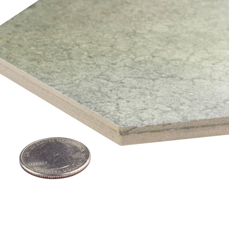 Merola Tile Heritage Hex Jungle 7" x 8" Porcelain Floor and Wall Tile