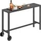 preview thumbnail 12 of 12, Moasis Patio Metal Counter Table Bar Table with Wheels (Table Only)