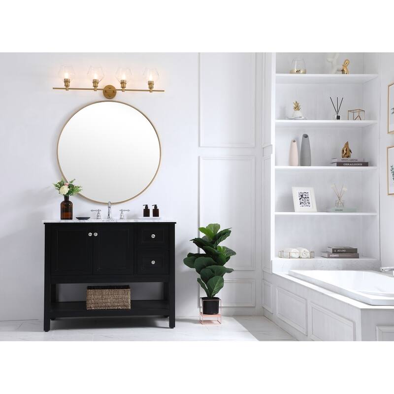 Gwyneth 4-light Clear Glass Wall Sconce