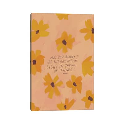 iCanvas "May You Always Be The One Noticing" by Morgan Harper Nichols Canvas Print