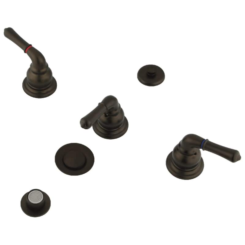 Magellan Three-Handle Deck Mount Bidet Faucet