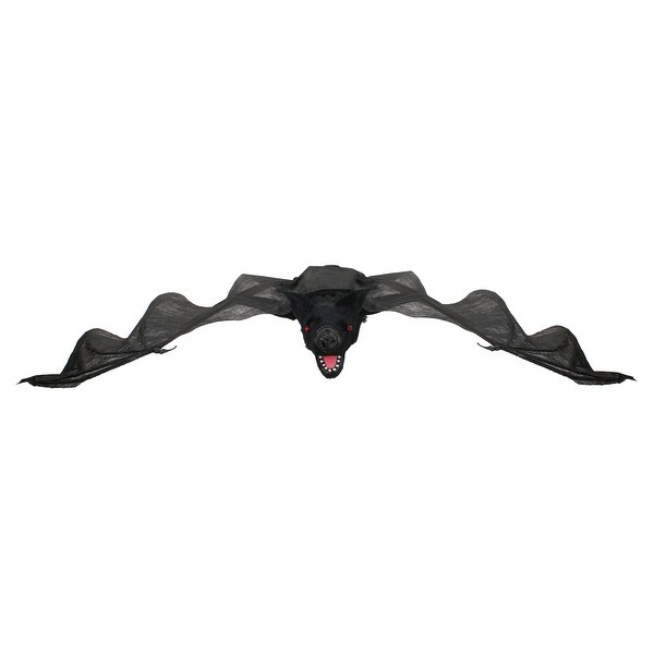 Shop 33 Black And Red Battery Operated Animated Spooky Bat Hanging Halloween Decor On Sale Overstock 29111498