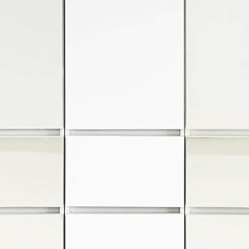 Ely Closet Cabinet Set, Double Mirror Doors, 5 Drawers, 71 Inch, White