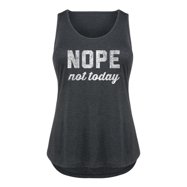 Nope Not Today, Distr. - Ladies Plus Size Tank