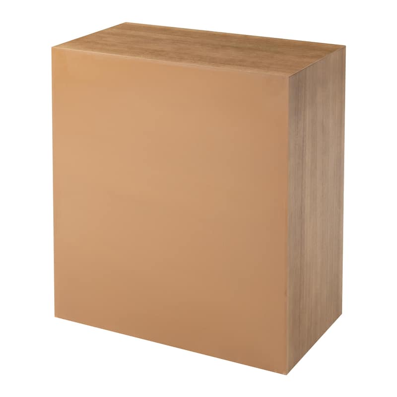 COZAYH Fully Assembled Wooden Nightstand, Burl Front Dresser in Farmhouse Style, Natural Finish Bedside Table with Ample Storage