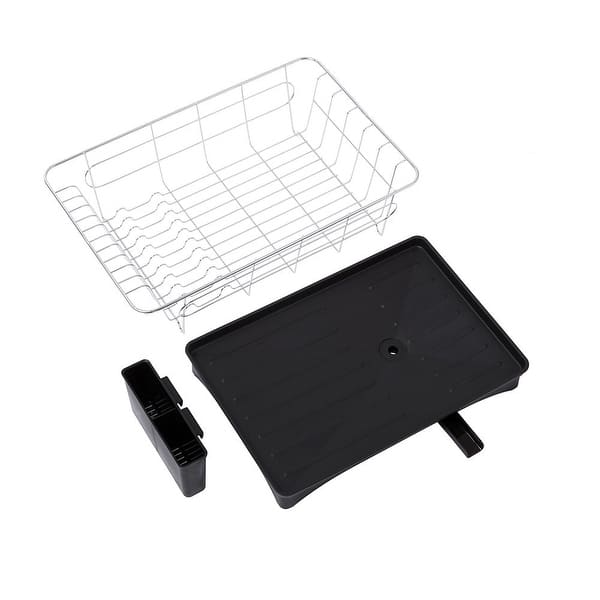 HK Antimicrobial Sink Dish Rack Dish Drainer Multi-Function Sturdy