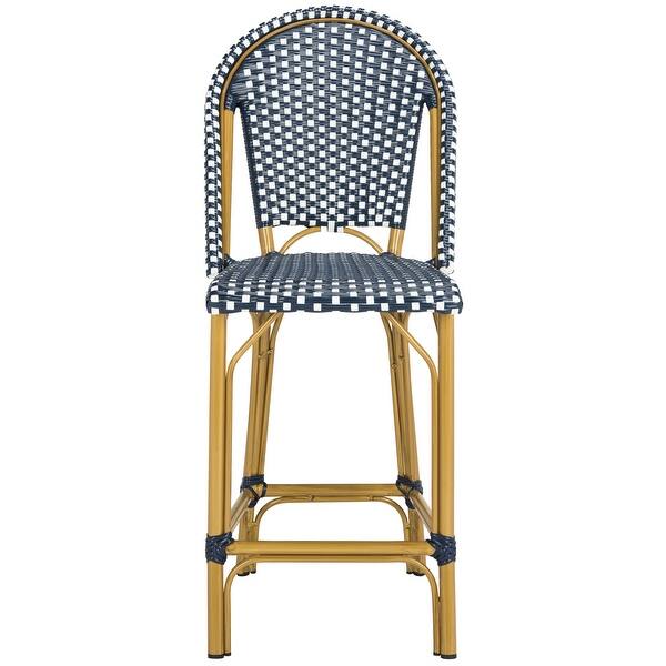 SAFAVIEH Gresley Outdoor Stacking French Bistro Counter Stool 18.5