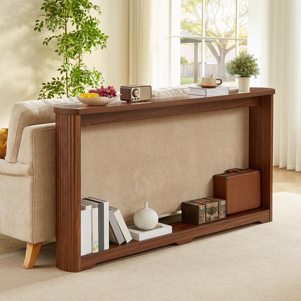 Narrow Wooden Console Sofa Table, Suitable for Entranceways