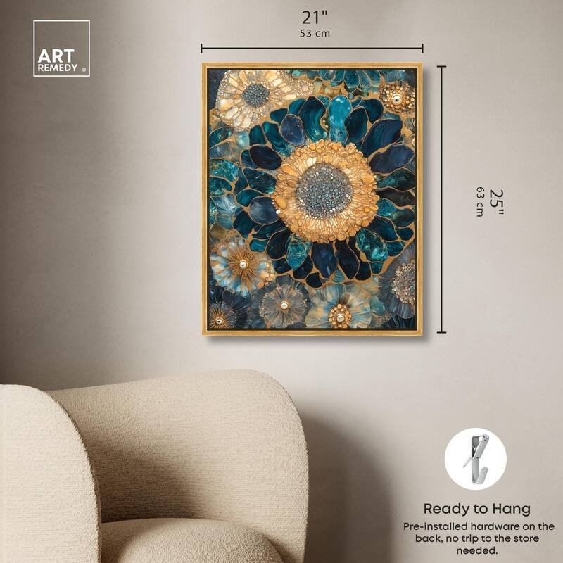 Opulent Geode II Canvas by Art Remedy