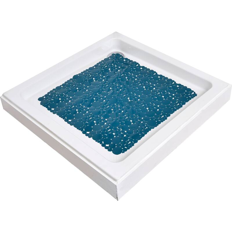 Bubbles Non-Slip Square Shower Mat 20 L X 20 W