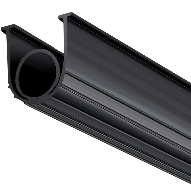 Garage Door Seals Bottom Rubber, U Shape +O Ring Garage Door Weather Stripping, Weatherproof Threshold Buffering Sealing Rubber - 10-ft