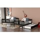 preview thumbnail 12 of 35, Maximized Space Wood Bunk Bed withTwin Size Trundle, Solid Construction, Safety Guaranteed