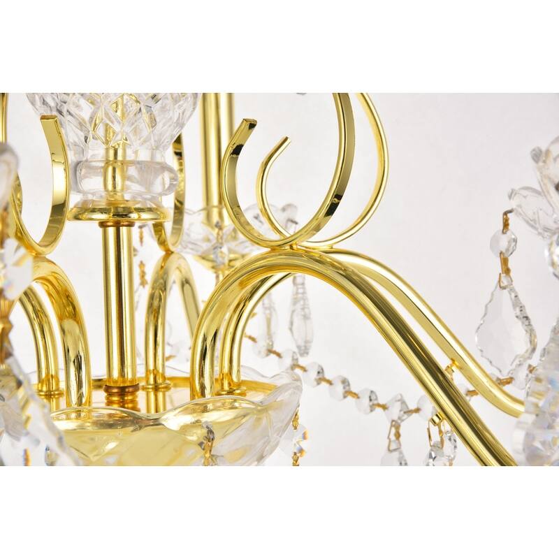 Fleur Illumination 6 light Gold Chandelier