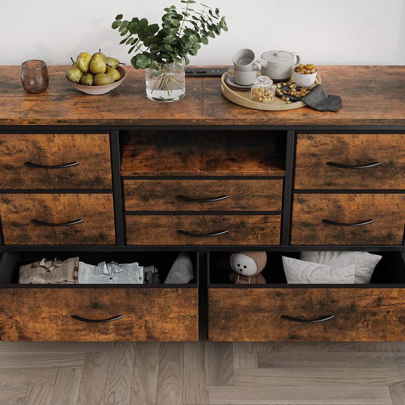 8 Dresser TV Stand with Power Outlet