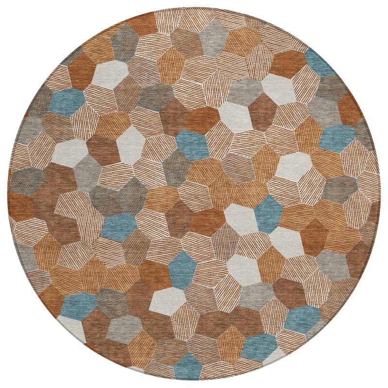 Machine Washable Indoor/ Outdoor Modern Loyd Chantille Rug