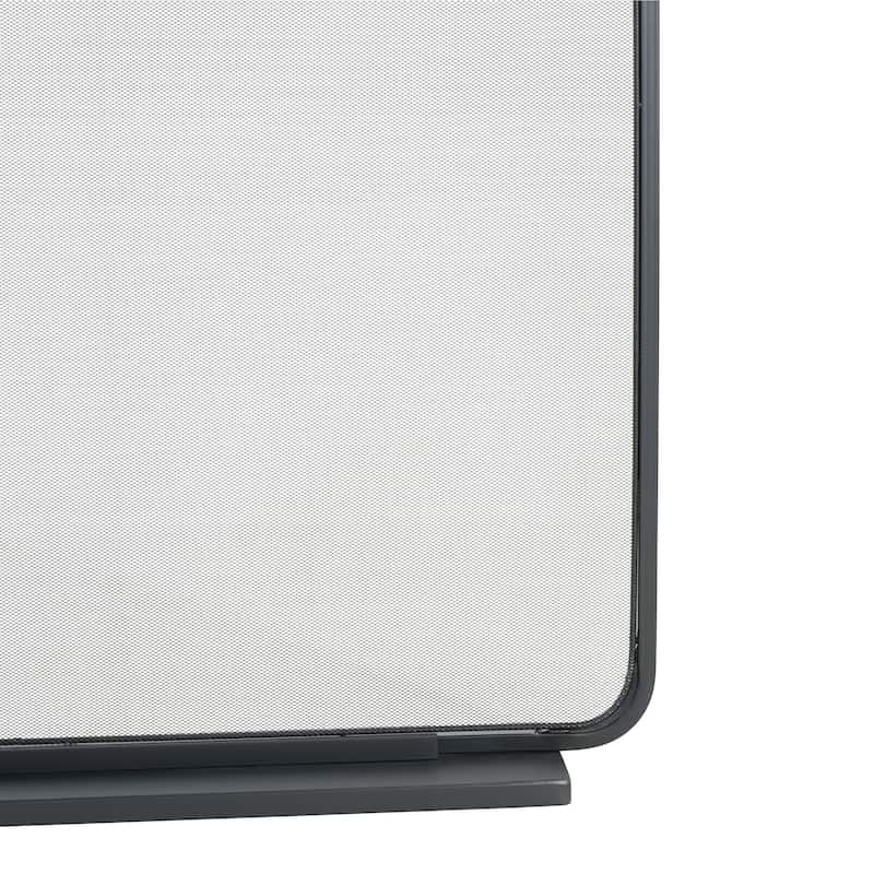 Christopher Knight Home - Tahlia Modern Iron Fireplace Screen with Tall Rectangular Frame