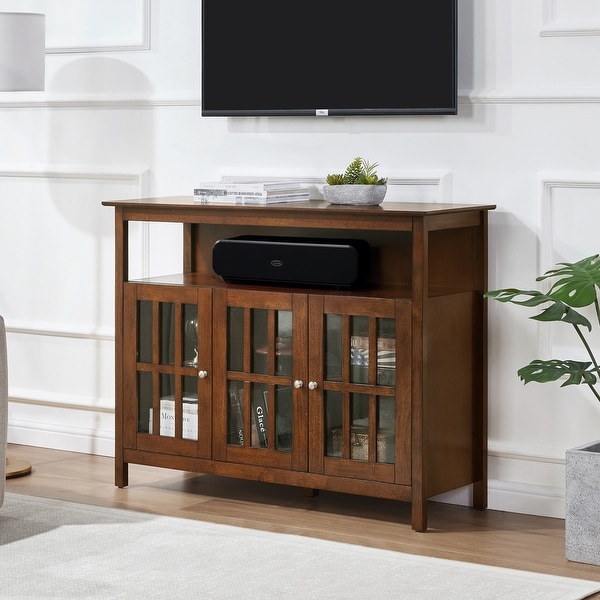 Convenience Concepts Big Sur Deluxe TV Stand with Storage Cabinets