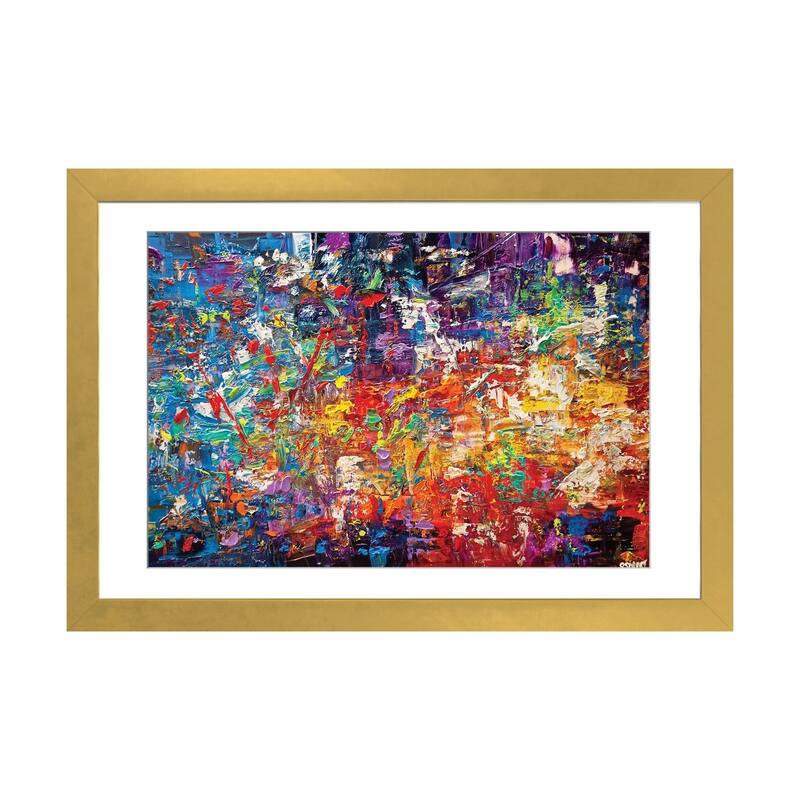 iCanvas "20 Million Things To Do" by Osnat Tzadok - Gold - 24x32x1