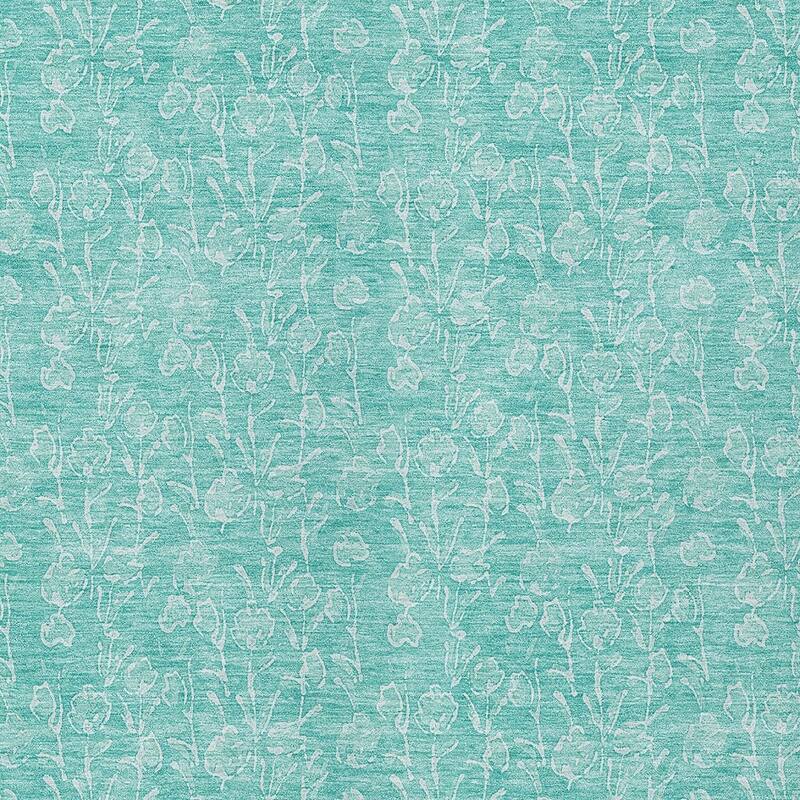 HomeRoots Floral Transitional Rectangle Outdoor Rug