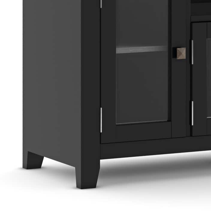 WYNDENHALL Essex SOLID WOOD 72 inch Wide Contemporary TV Media Stand For TVs up to 80 inches