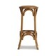 preview thumbnail 4 of 4, Flint Walnut Rustic Backless Bar Stool
