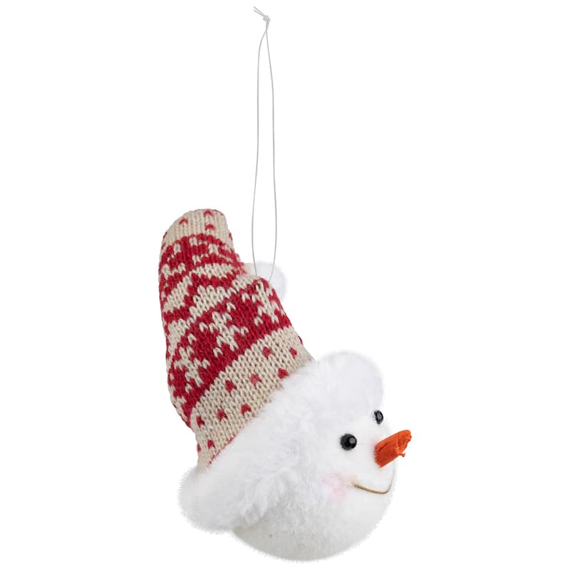 Snowman with Winter Hat Christmas Ornament - 7"