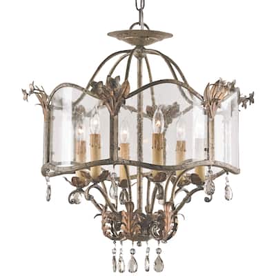 Currey & Company Zara Large Gold Lantern - 22"h x 20"dia
