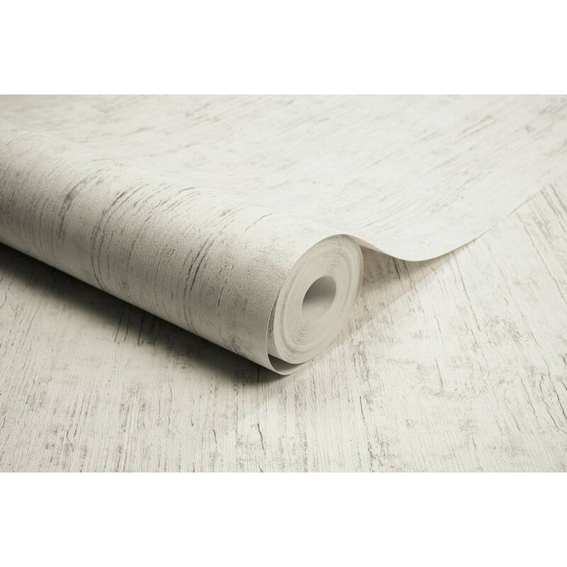 Chesapeake Ramona White Distressed Texture Wallpaper