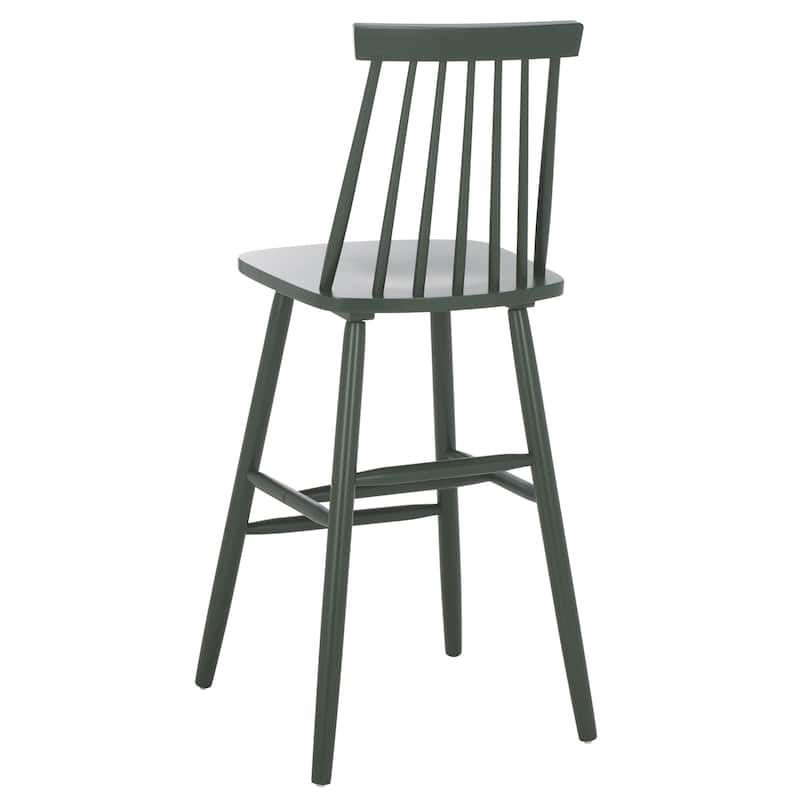 SAFAVIEH Zillah 24-inch Spindle Farmhouse Counter Stool (Set of 2) - 17.7" x 20.5" x 39.1" - 18"W x 21"D x 39"H