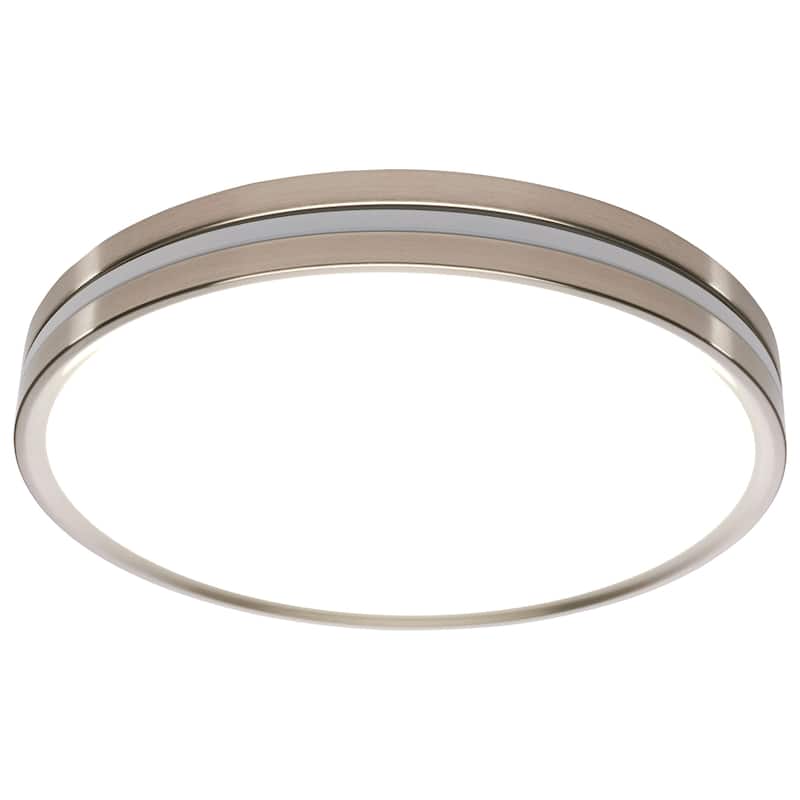 15 Inch Surface Mount with Night Light 5 CCT Selectable Brushed Nickel Finish - Brushed Nickel