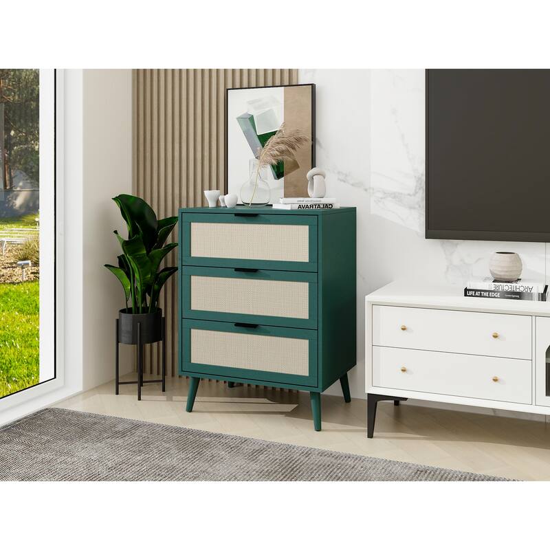 3 Drawers Wood Pantry Organizer, Drawer Storage Cabinet Suitable for Bedroom, Living Room, Kitchen