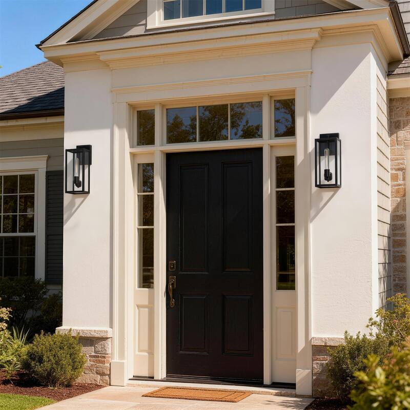 2-pack 1-light/2-light Metal Outdoor Wall Sconce Weather-resistant