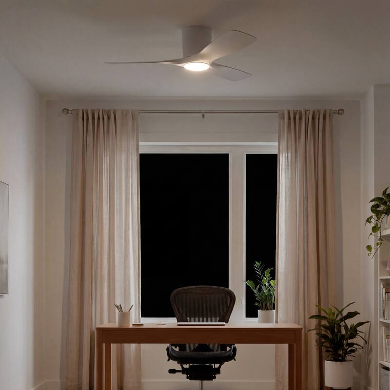 Kichler Lighting Volos 48 in. Integrated LED Flush Mount Ceiling Fan