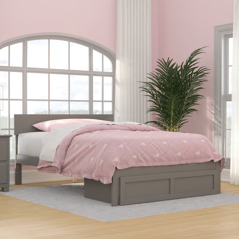 AFI Boston Platform Bed with Foot Drawer