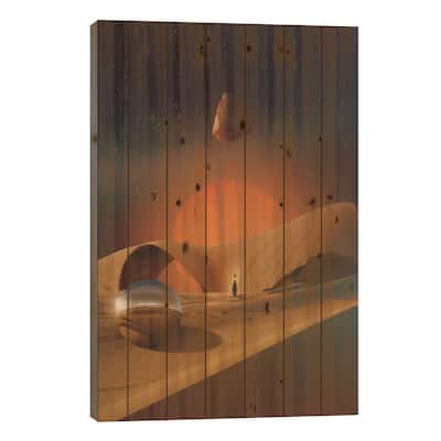 Air Print On Wood by Fran Rodriguez - Multi-Color