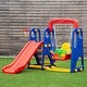 preview thumbnail 20 of 18, Goplus 3 in 1 Junior Children Climber Slide Swing Seat Basketball Hoop