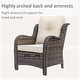 preview thumbnail 10 of 78, High Back Brown Wicker Outdoor Patio Conversation Sets with Swivel Chairs