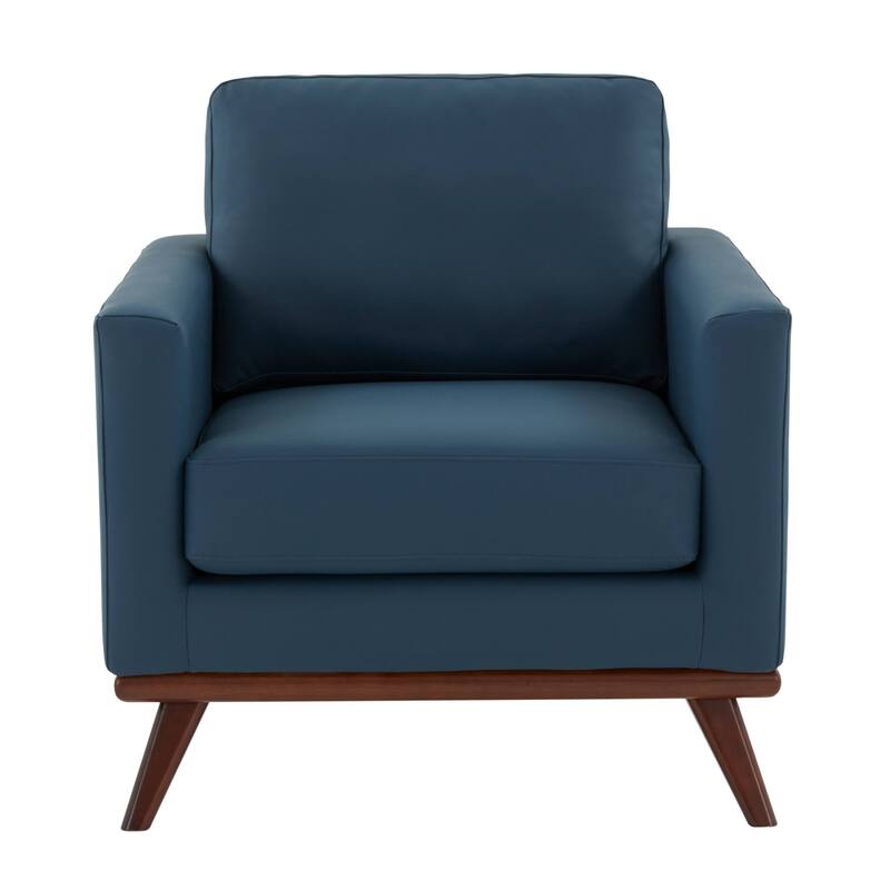 Chester Modern One-Seater Sofa Leather Or Mesh Upholstery Accent Arm Chair for Living Room Bedroom Lounge - 33.46