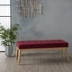 preview thumbnail 4 of 37, Saxon Mid-century Tufted Ottoman Bench by Christopher Knight Home