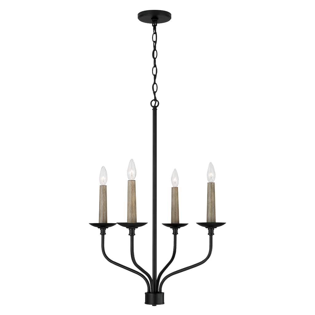 Wilder 4-Light Chandelier - 21.50"W x 30.50"H