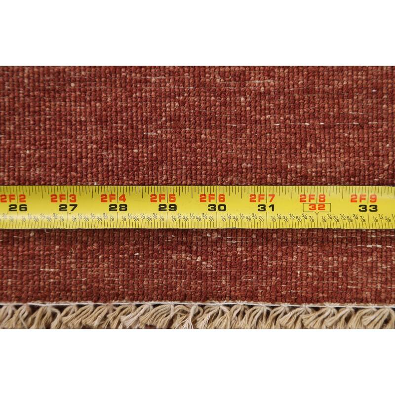 Modern Oriental Gabbeh Kashkoli Runner Rug Wool Hand-knotted - 2'7" x 15'3"