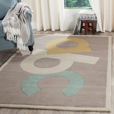 Martha Stewart by SAFAVIEH ABC Letters Wool Rug