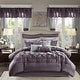 preview thumbnail 1 of 16, Madison Park Essentials Loretta Plum 24-piece Room in a Bag