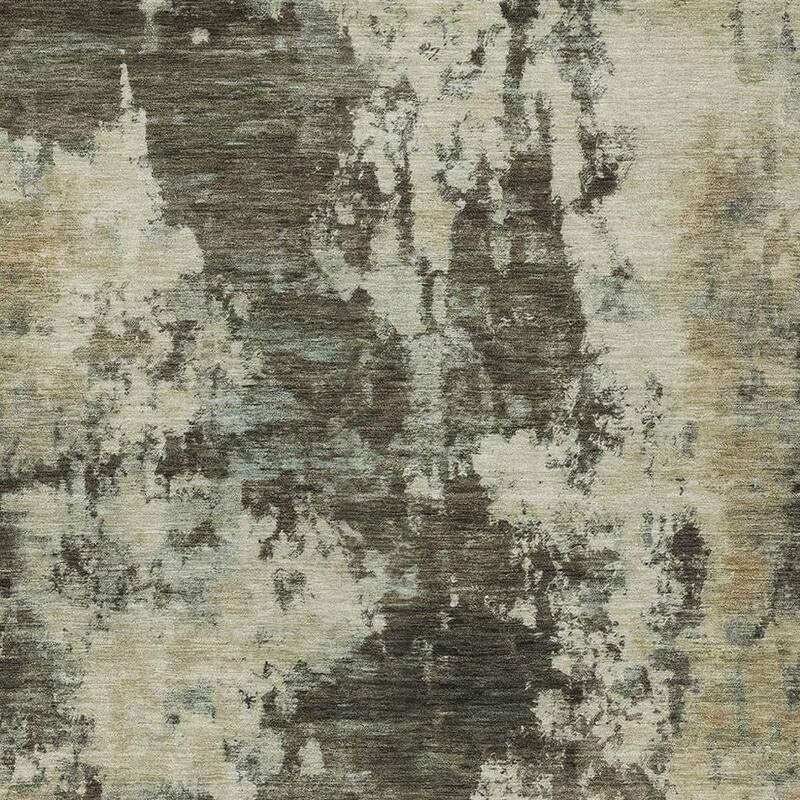 HomeRoots Abstract Transitional Rectangle Outdoor Rug - 3' x 5'