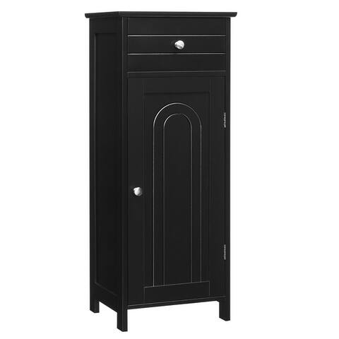 Costway Bathroom Floor Cabinet Storage Organizer Free-Standing w/