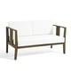 preview thumbnail 81 of 195, Outdoor Teak Solid Wood Patio Furniture Set Loveseat Armchair Table Collection