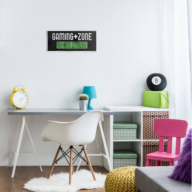 Stupell Do Not Disturb Gaming Zone Wall Plaque Art Design By CAD Designs